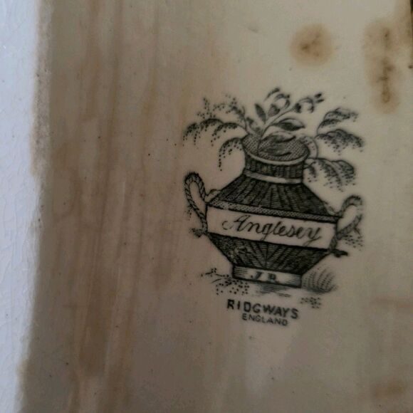 Ridgway Antique Porcelain Meat Platter Dish ANGLESEY pattern с.1830 - Picture 4 of 16